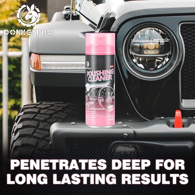 Interior Cleaner and Protectant, 15 Fl Oz Polishing Cleaner Car Interior Spray - Repels Dust & Staining, Restores & Protects Plastic, Vinyl, Leather Seats, Carpet - UV Guard, Anti-Aging