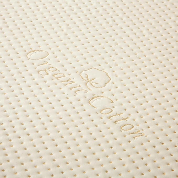 Luxury Waterproof Organic Mattress Protector Queen - Organic Cotton Breathable Mattress Pad Cover - New 380 GSM Comfort - Deep Pocket - Jersey Cotton Skirt - Fitted Comfort