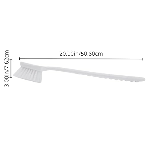 SPARTA 40501EC05 Plastic Large Scrub Brush, Kitchen Brush, Utility Brush With Long Handle For Cleaning, 20 Inches, Red