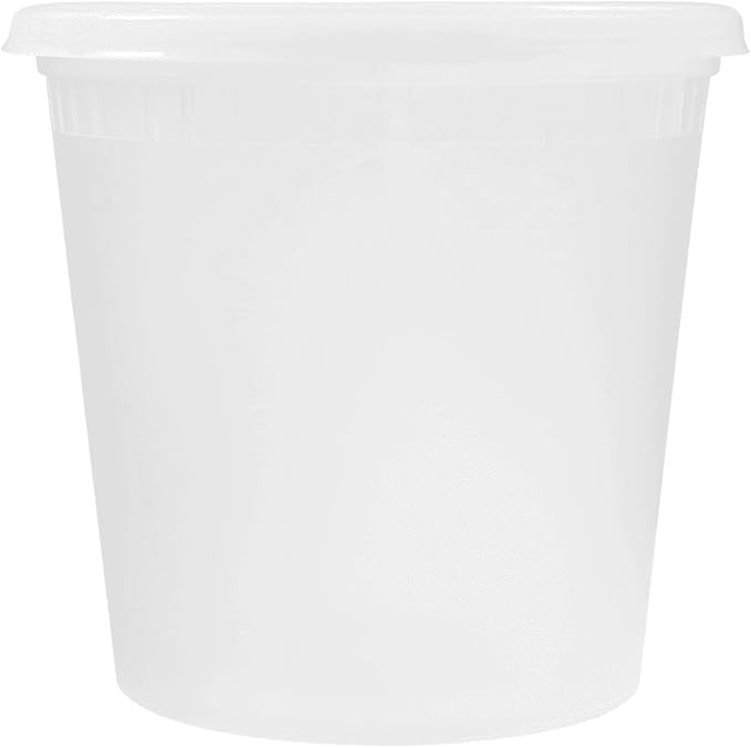 Karat [24oz - 240 ct] Clear PP Injection Molded Round Deli Containers with Lids (FP-IMDC24-PP