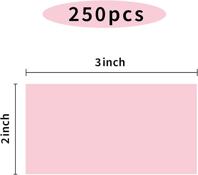 STARLIBOO Colored Labels Stickers 3 x 2 Inch, Rectangle Moving Labels Stickers, 250Pcs Garage Sale Price Stickers, Adhesive Moving Labels for Boxes(Pink)