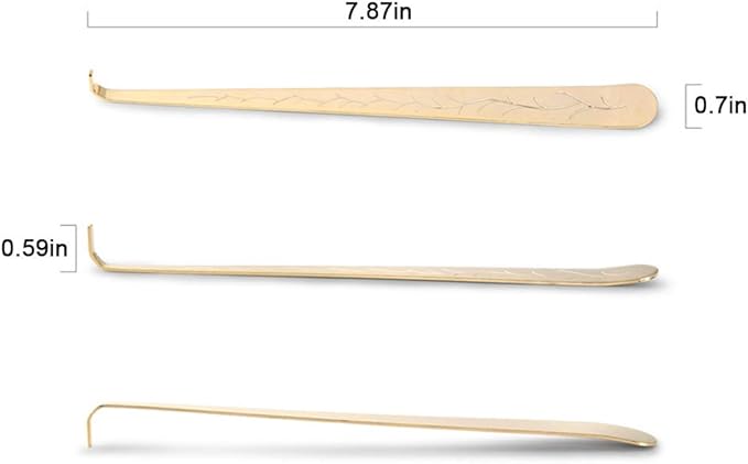Candle Wick Dippers Candle Wick Hook Candle Accessories for Put Out Extinguish Candle Wick, Gold