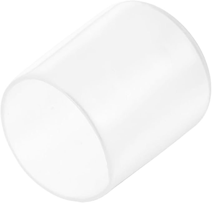 uxcell 20pcs Rubber End Caps Protective Caps 26mm(1 Inch) ID Vinyl PVC Round Tube Bolt Cap Cover Screw Thread Protectors, Clear