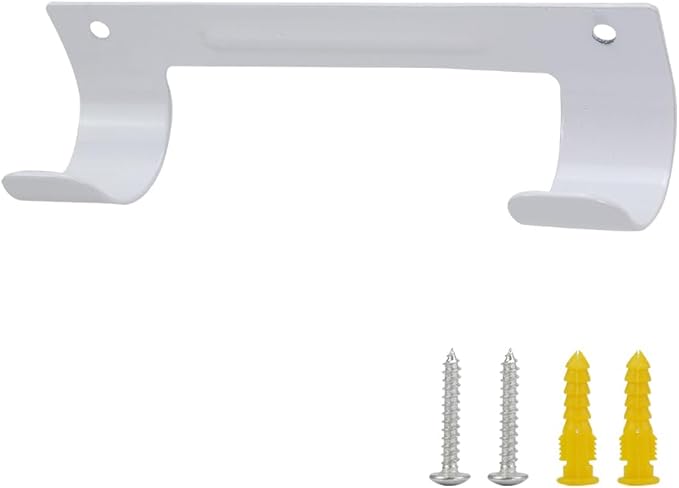 Ironing Board Hanger Wall Mount Ironing Board Holder Organizer Wall Rack for Laundry Rooms Storage Rack Hanging Shelf Hanger (White)