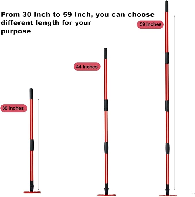 O-Cedar Spin Mop Replacement Handle - 4 Section Compatible With Mop Refills & Brooms, 30" - 58" American Threaded Joint End