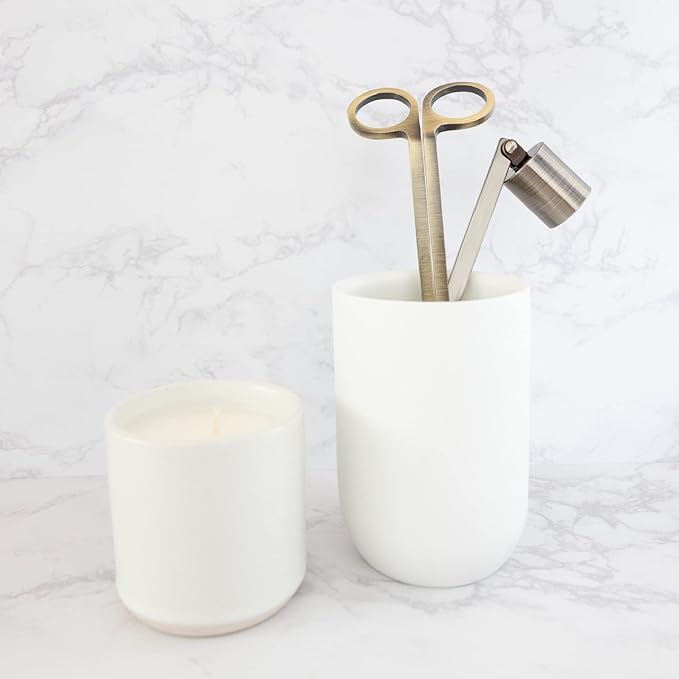 Candle Wick Trimmer and Candle Snuffer Accessory Set – Pick Your Color