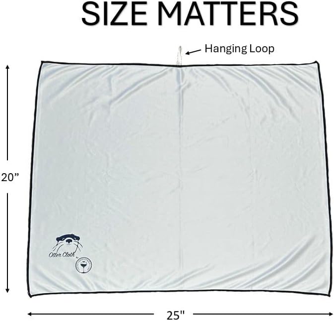 Trendy Bartender Toast to Perfection Microfiber Glass Polishing Lint-Free Cloth for Spotless Shine and a Residue-Free Finish - Pack of 5-25x20 inch - White