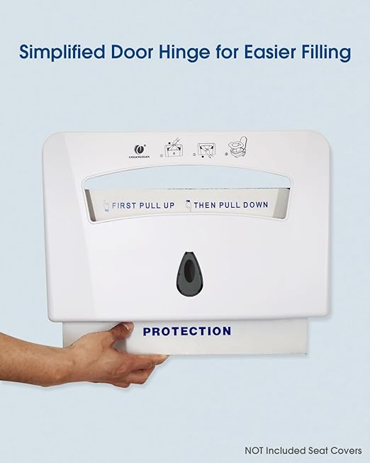 Toilet Seat Cover Dispenser, Wall Mounted Toilet Seat Cover Disposable Paper Holder, Half Fold for Commercial&Residential Use, CHUANGDIAN, Dark Grey