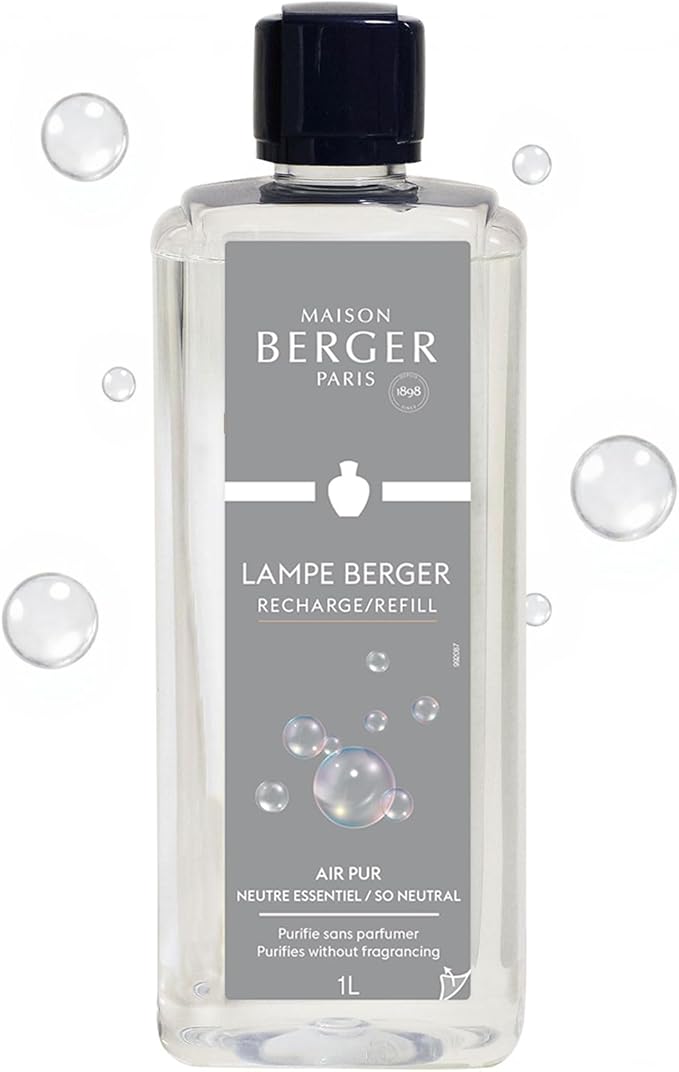 MAISON BERGER - Air Pur So Neutral - Lampe Berger Fragrance Refill for Home Fragrance Oil Diffuser - Air Freshener - 33.8 Fluid Ounces - 1 Liter