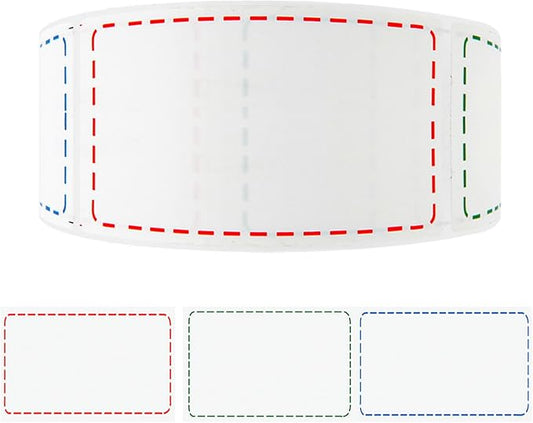 500 Removable Freezer Labels, 2x3 inches Water Oil Waterproof Stickers to Write on for Bottles Canning Containers Jars Pantry Organization Paper Name Clothes Tags Box Storage Bins Daycare, 3 Color