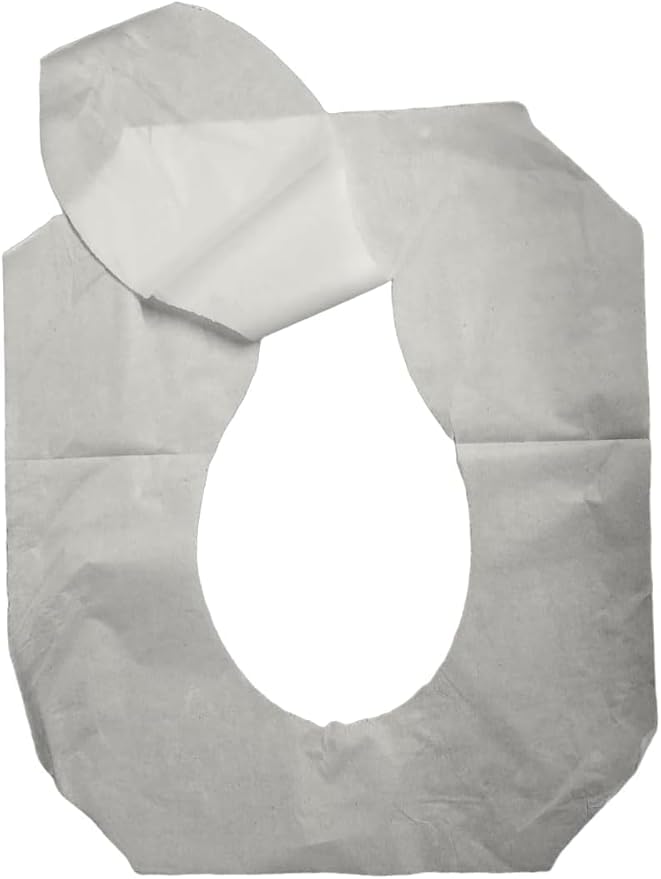 1000 Paper Toilet Seat Covers - Thick Flushable Half-Fold Paper Disposable Toilet Seat Dispensers Cover Liners for Travel & Public Restroom Toilet Bowls (1000)