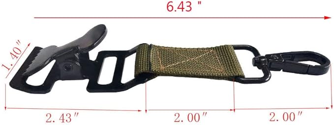 Glove Holder Clip Grabber for Work, Rescue Firefighter Turnout Gear With Alligator Clip, Utility Strap 4 Pieces