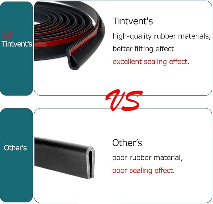 Rubber Edge Trim Black, U Channel Rubber Seal Strip with Self-Adhesive Tape, Metal Edge Protector Fit for 0.15", 25Ft