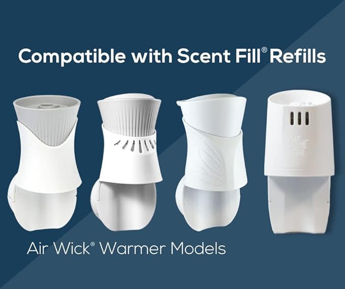 Scent Fill Ocean Minerals Plug in Air Freshener, Scented Oil Refills, 4 Plug In Refills - Air Fresheners for Home, Bathroom, Kitchen, & More - Room Fresheners