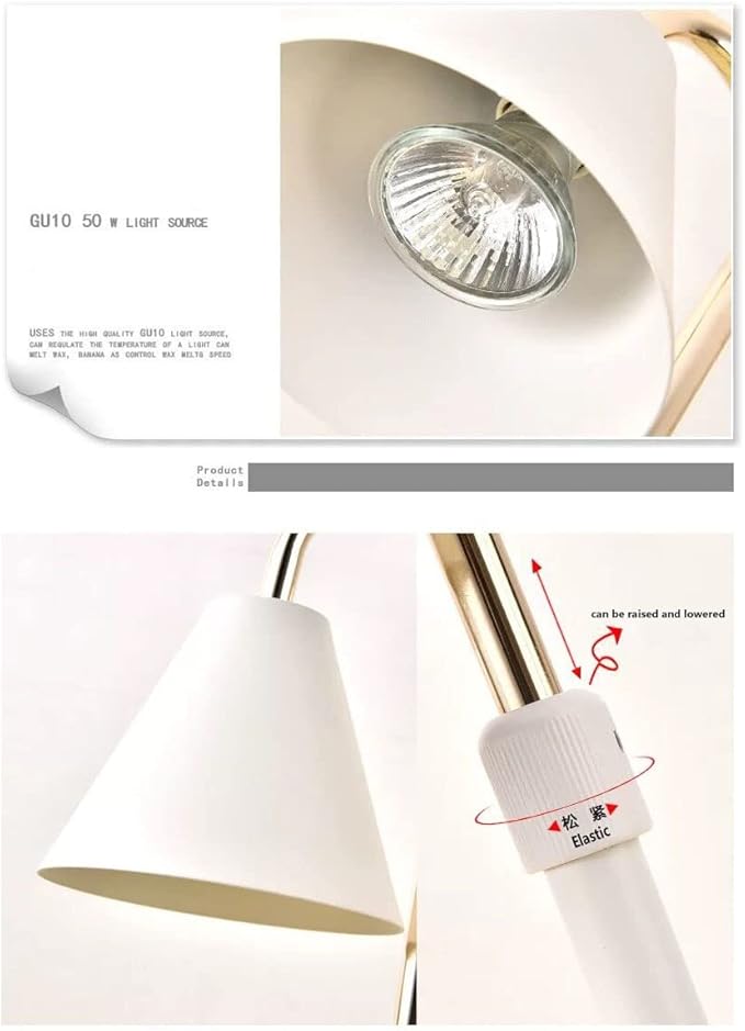 RUIWAN Essential Oil Diffuser Aromatherapy Melting Wax Lamp,Electric Wax Burner Dimmable Wax Melter,Night Light Aroma Decorative Lamp for Home Office Bedroom Living Room Gift, White (EOD01)