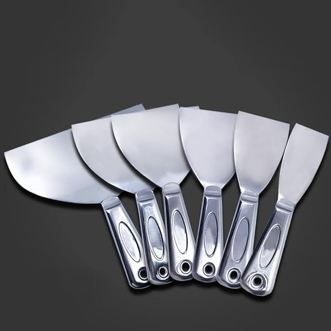 Flex All Stainless Steel Joint Knife Putty Scraper,4-Inch Professional Grade 420 stainless steel, All-Metal, Precision Ground Edge Putty Knife Tape Knife (4")