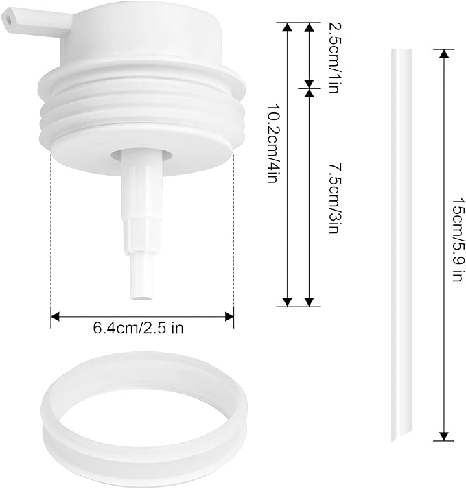 Liquid Soap Dispenser Pump 2pcsHead Replacement Spare Plastic Pump Bathroom Countertop