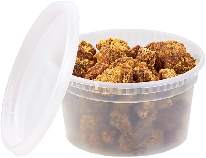 Karat [12oz - 240 ct] Clear PP Injection Molded Round Deli Containers with Lids (FP-IMDC12-PP)