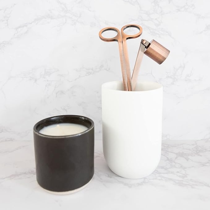 Candle Wick Trimmer and Candle Snuffer Accessory Set – Pick Your Color