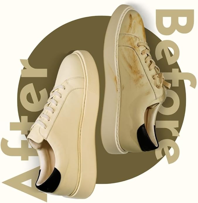 Ardur Premium Shoe Cleaning Wipes For Sneakers (30 Individually Wrapped Wipe) | Dual-Texture Design | Travel-Size | For Leather, Suede, Nubuck, Rubber & Synthetic | Quick-Dry Formula