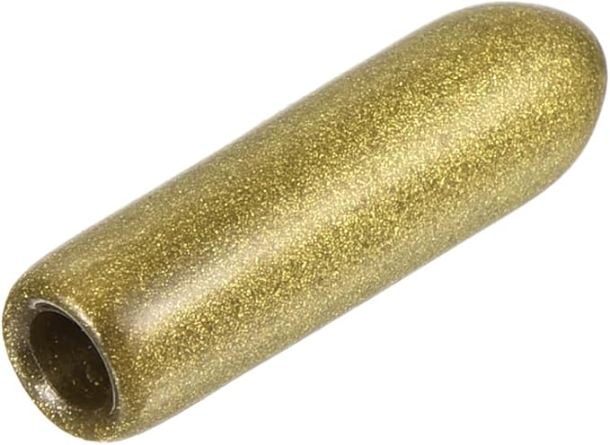 uxcell 20pcs Rubber End Caps 1/8"(3mm) ID Vinyl Round Tube Bolt Cap Cover Thread Protectors Gold