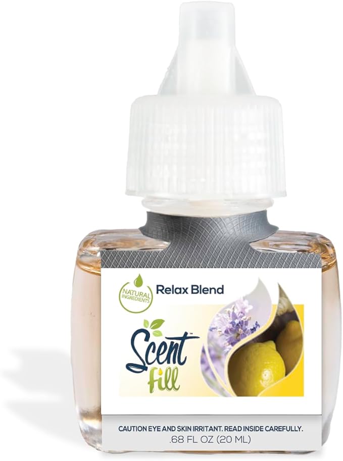 Scent Fill Relax Blend Plug in Air Freshener, 4 Scented Oil Refills