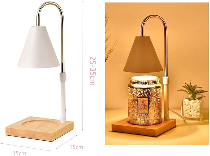 RUIWAN Essential Oil Diffuser Aromatherapy Melting Wax Lamp,Electric Wax Burner Dimmable Wax Melter,Night Light Aroma Decorative Lamp for Home Office Bedroom Living Room Gift, White (EOD01)