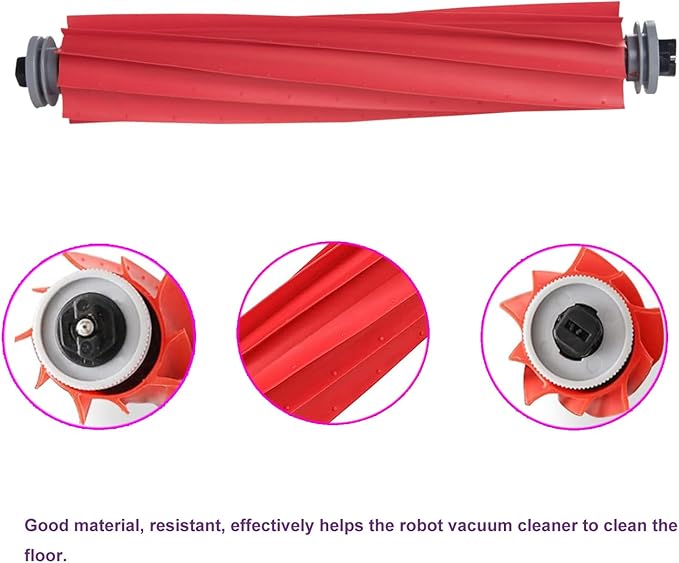 Replacement Roller Brushes, Rubber Main Brush Replacement Parts for roborock Q Revo Series, S7, S7+, S7 MaxV, S7 MaxV Plus, S7 Max Ultra, T7S, T7S Plus, QV 35A, Q7 Series Robot Vacuum.