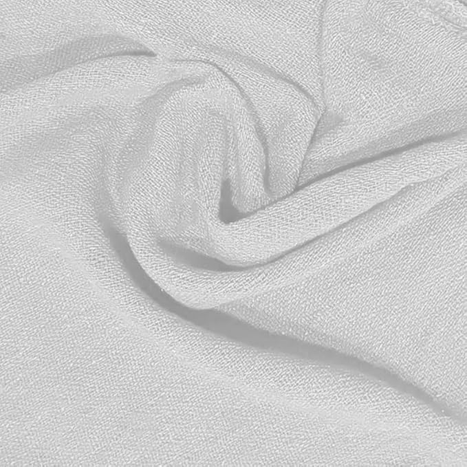 Shop Towels (White, 50-Pack) - Bulk Cleaning Towel in a Bag, Mechanic Cotton Wipes for Car Maintenance, Auto Mechanics & Garage, Wipe Grease & Oil, Machine Wash & Reusable