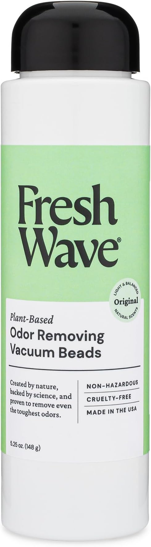 Fresh Wave Vacuum Odor Eliminating & Deodorizer Beads, 5.25 oz. - Safer Odor Relief, Natural Plant-Based Odor Eliminator, Odor Absorbers for Home, Keeps Vacuum Fresh Between Uses
