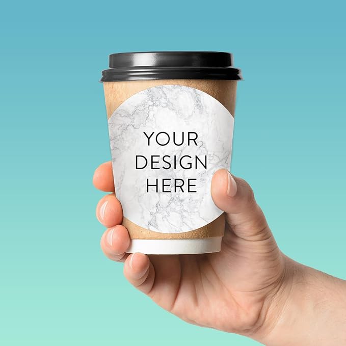 100 Custom Vinyl Stickers - Upload Your own Image, Text, Design, Logo - Personalized Logo Labels for Handmade, Packaging, Bottle, Jars, Candle, Brand Stickers (Silver Marble, 4x4)