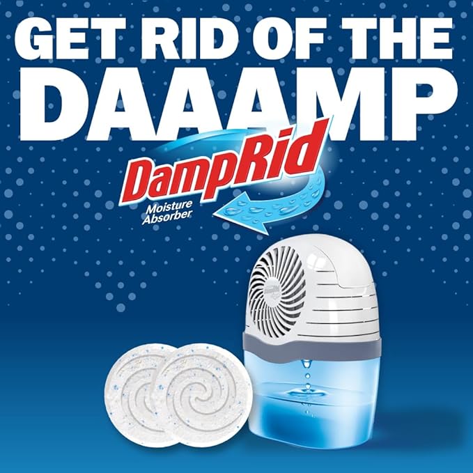 DampRid Moisture Absorber Drop-In Tablet Refill Pack, Fresh Scent, 15.8 oz., 4 Pack, Attract and Trap Excess Moisture and Eliminate Musty Odors for Cleaner, Fresher Air