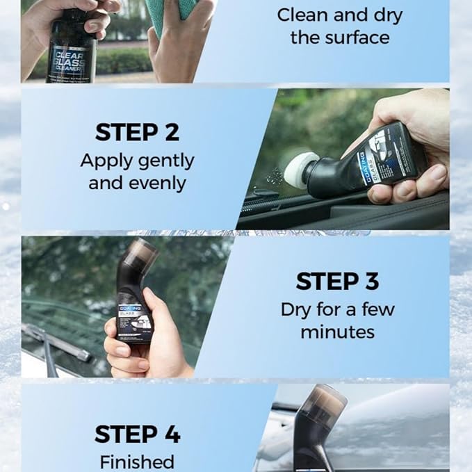 Micromolecular Anti-Fog Coating Wiper–Keeps Your Windshield Clear & Fog, Car Anti-Fog Agent with Applicator, Magic Gem Coating Glass, Anti Fog for Car Windshield,Windows,Mirrors,Glasses (1PCS)