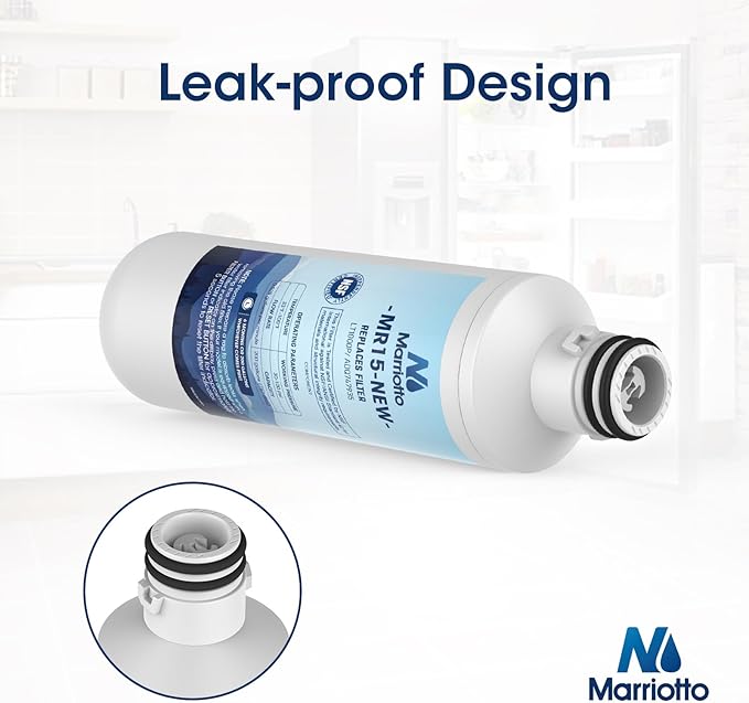 MARRIOTTO LT1000PC Refrigerator Water Filter, Water Filter ADQ747935 Compatible with LT1000PC, LT1000PC/PCS, LT-1000PC, MDJ64844601, ADQ747935, ADQ74793504 Water Filter (3 Pack)