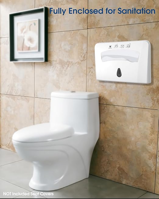 Toilet Seat Cover Dispenser, Wall Mounted Toilet Seat Cover Disposable Paper Holder, Half Fold for Commercial&Residential Use, CHUANGDIAN, Dark Grey