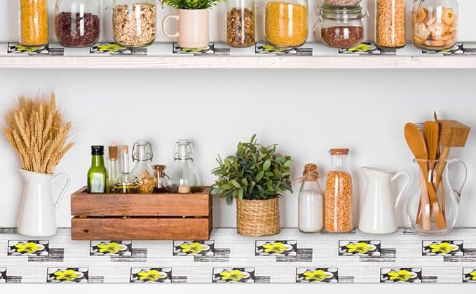 Non Adhesive Shelf Liner 12" W x 240" L Kitchen Drawer Liner Pantry Liner for Shelves Cupboard Liner Kitchen Cabinet Cover Easy to Trim
