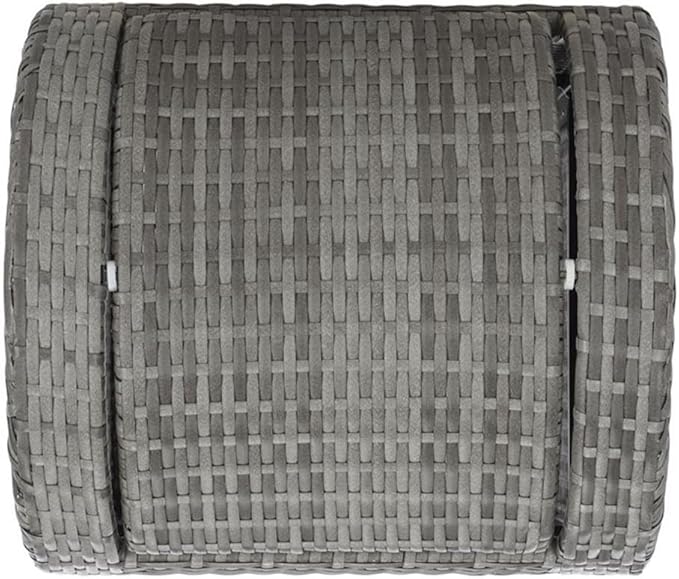 Safavieh Outdoor Collection Serapis Grey Wicker Trash Bin