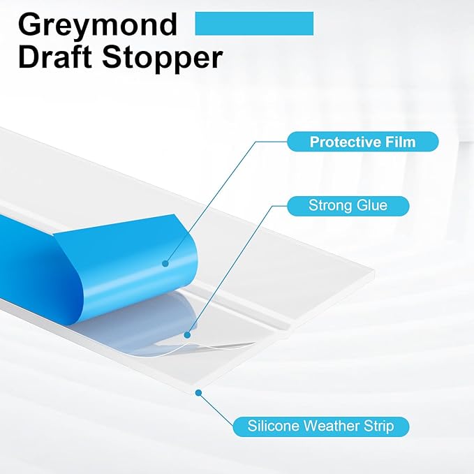 Weather Stripping Door Seal, Silicone Strip for Frame and Gaps Draft Stopper,Glass Shower Door Sweep, Clear, 20 Feet x 1 Inch