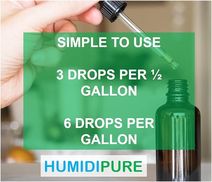 Natural Food Grade Concentrate. 200 day+ Humidifier Treatment Additive*. Prevent Slimy, Crusty and Rusty Buildup. Keep Water Clean and Odor Free