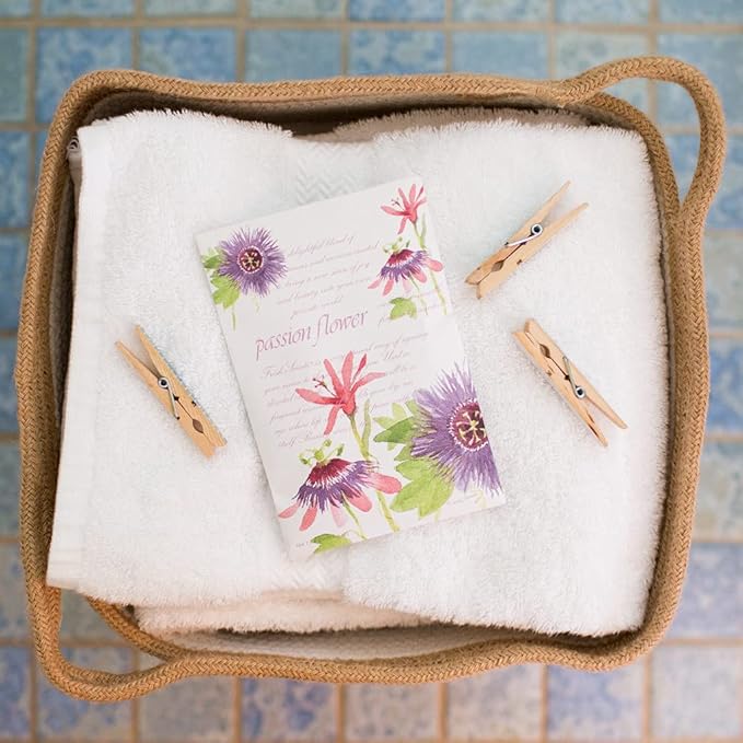 WILLOWBROOK | Fresh Scents Scented Sachet Packet | Passion Flower | Air Freshener Bags for Drawers, Closets, Cars | 6 Pack | Long Lasting Home Fragrance