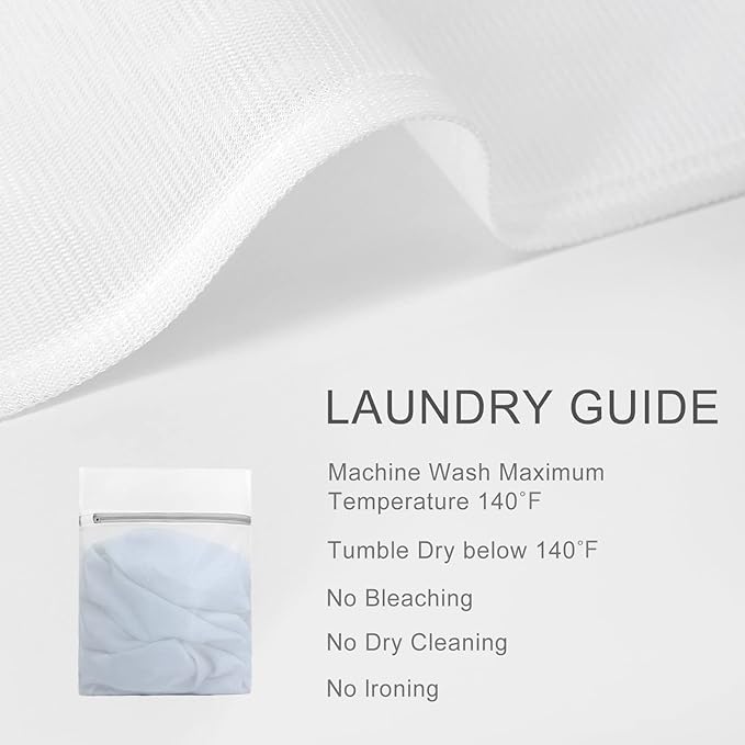 Muchfun 4Pcs Durable Fine Mesh Laundry Bags for Delicates 12 x 16 Inches (4, Medium)
