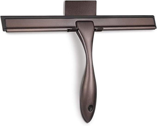 Hiware All-Purpose Shower Squeegee for Shower Doors, Bathroom, Window and Car Glass - Bronze, Stainless Steel, 14 Inches