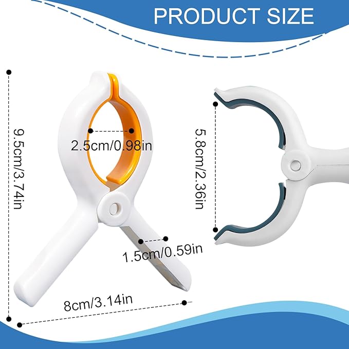 Extra LargeTowel Clips for Beach Chairs 12 Pack,3.7 Inch Beach Towel Clips,Towel Clips Strong gripping Power Suitable for Family Vacation and Poolside Leisure