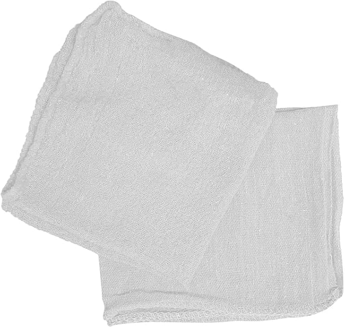 Shop Towels (White, 500-Pack) - Bulk Cleaning Towel in a Bag, Mechanic Cotton Wipes for Car Maintenance, Auto Mechanics & Garage, Wipe Grease & Oil, Machine Wash & Reusable