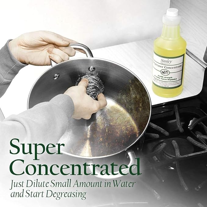 STANLEY HOME PRODUCTS Original Degreaser - Removes Stubborn Grease & Grime - Powerful Multipurpose Cleaning Solution for Home & Commercial Use (6 Pack)