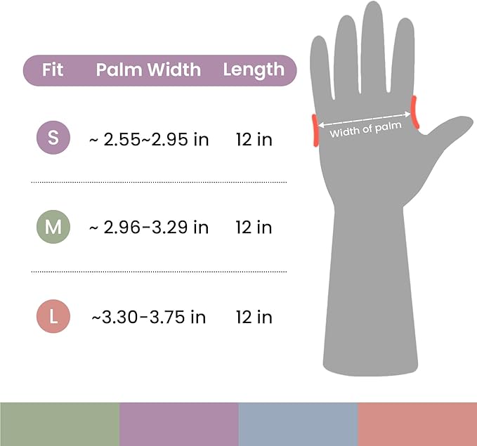 Rubber Cleaning Gloves for Dishwashing, 4 Pairs Reusable Kitchen Gloves for Washing Dishes and Household Cleaning, Green Dish Gloves with Flocked Lining and Non-Slip Grip, Pefect for Woman Men - M