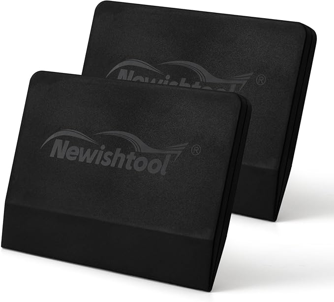 NEWISHTOOL Soft Silicone Squeegee, 2 PCS Small PPF Squeegee for Vinyl, Window Tint V-Blade Scraper for Film Application, Car Paint Protective Film Installation & Water Removal