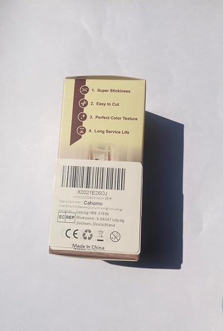 Linen Repair Tape 4x79 inch, Self Adhesive Fabric Patches, Linen Patch Tape Kit, Fabric Repair Tape for Couch Sofas, Headboards, Chairs, Pillows, Curtains, Couches - Dark Beige
