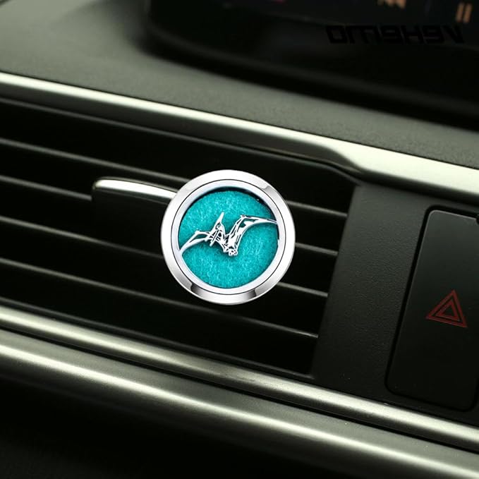 Essential Oil Car Diffuser Vent Clips Christmas Car Accessories for Women with 10 Felt Pad Air Freshener(Flying Dragon)