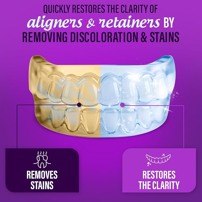GuruNanda Aligner & Retainer Cleaner Foam – Gentle Cleaning for Aligners, Retainers, Veneers & Mouthguard, Helps Neutralize Odors, Ideal for Daily Use, 100 ml
